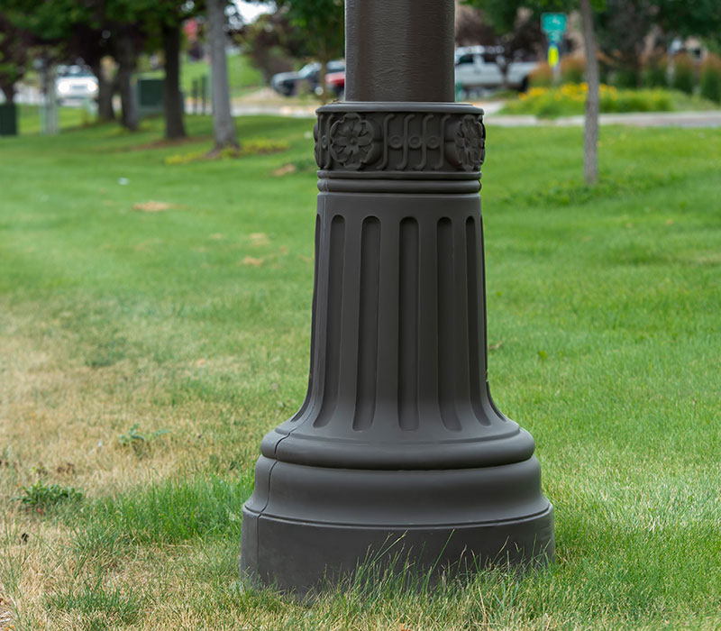 Light Post Bases and Small Cell Concealment Bases - TerraCast Products